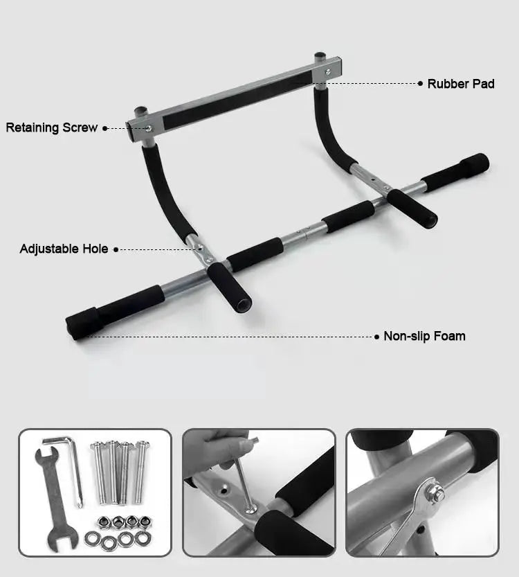 Hoem Multifunction Portable Pullup bar Chin up bar Muscle Building Gym Pull-up bar