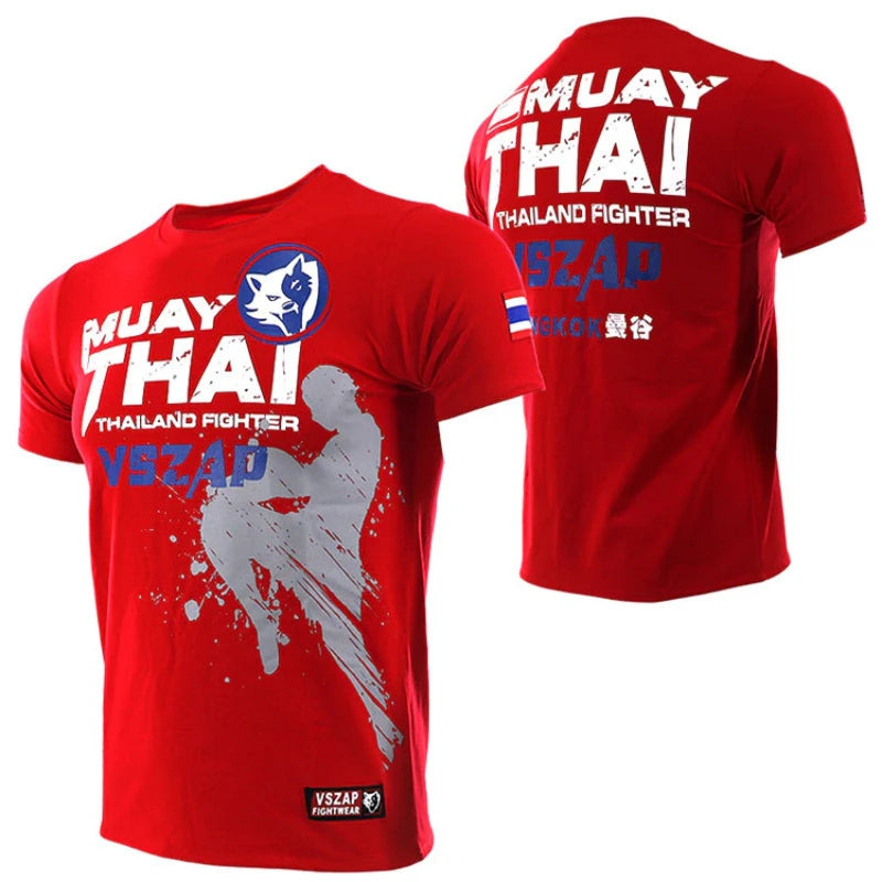 Muay Thai T Shirt Running Fitness Sports T-shirt For Men Outdoor Boxing Wrestling Tracksuits Summer Women's Clothing Sweatshirt