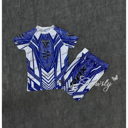 RDX Fighting Competition 2026 Jersey Breathable T-shirt and Shorts Men's And Women's Casual Round Neck Short Sleeve Boxing Top