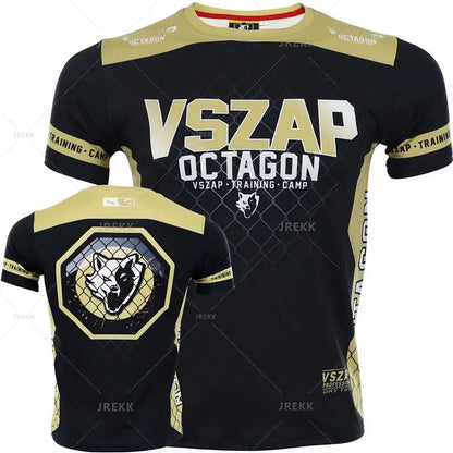 Muay Thai T Shirt Running Fitness Sports T-shirt For Men Outdoor Boxing Wrestling Tracksuits Summer Women's Clothing Sweatshirt