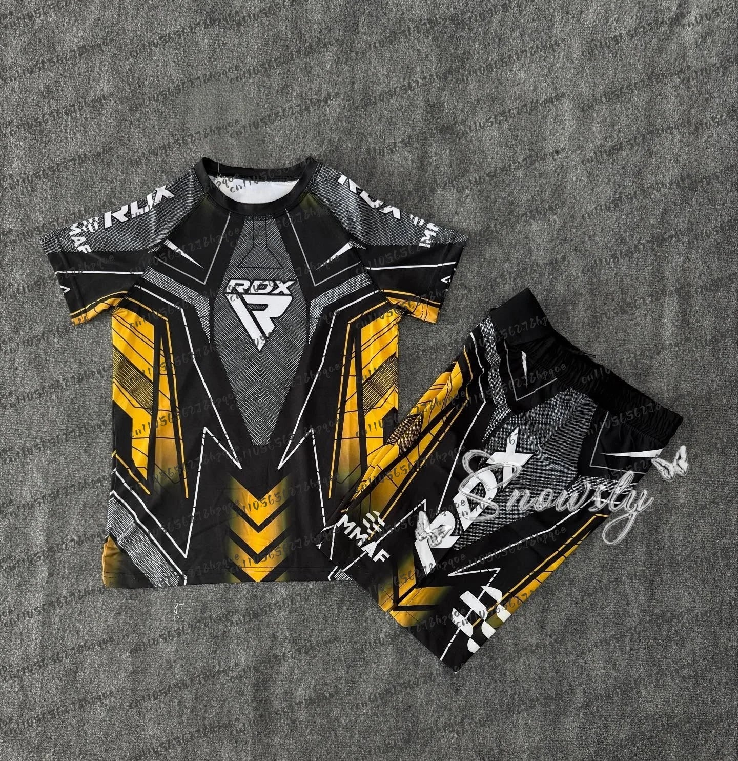 RDX Fighting Competition 2026 Jersey Breathable T-shirt and Shorts Men's And Women's Casual Round Neck Short Sleeve Boxing Top