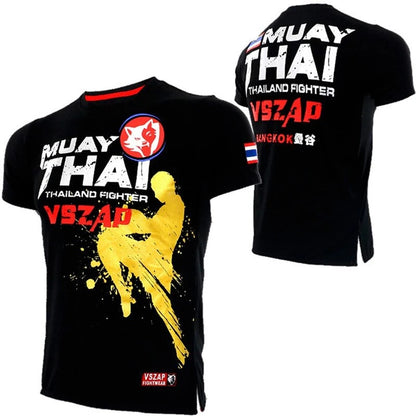 Muay Thai T Shirt Running Fitness Sports T-shirt For Men Outdoor Boxing Wrestling Tracksuits Summer Women's Clothing Sweatshirt